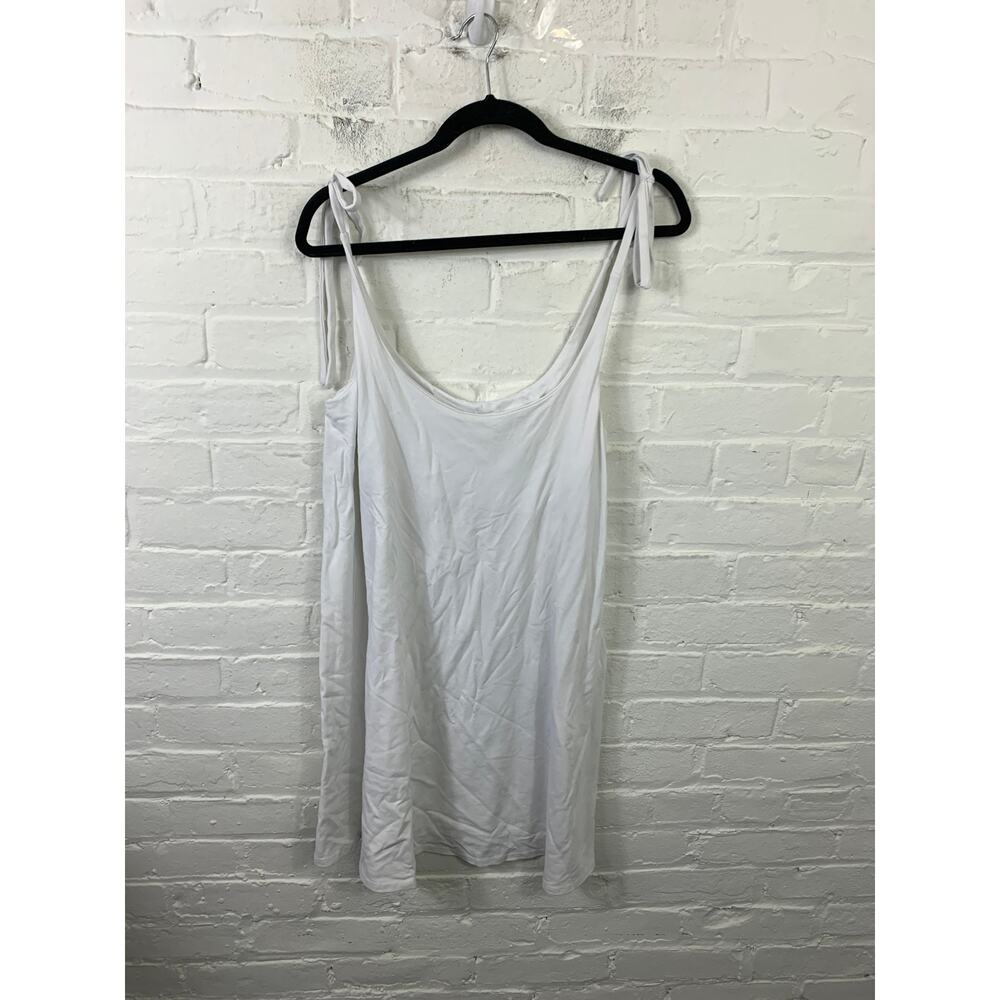Susana Monaco Women's Tie Strap Pullover Tank Top Sleeveless White Size L